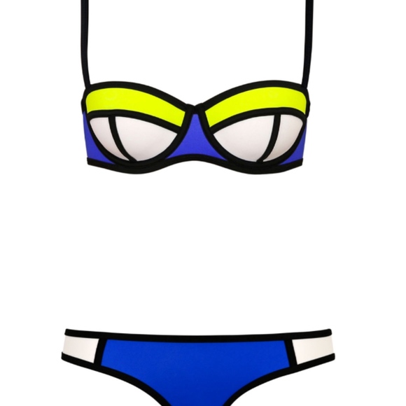 yellow and white bathing suit